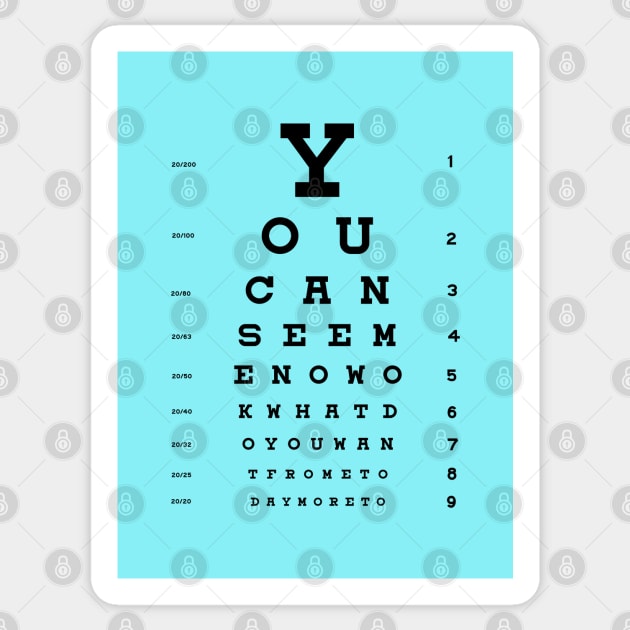 Eye Chart Sticker by CreativePhil